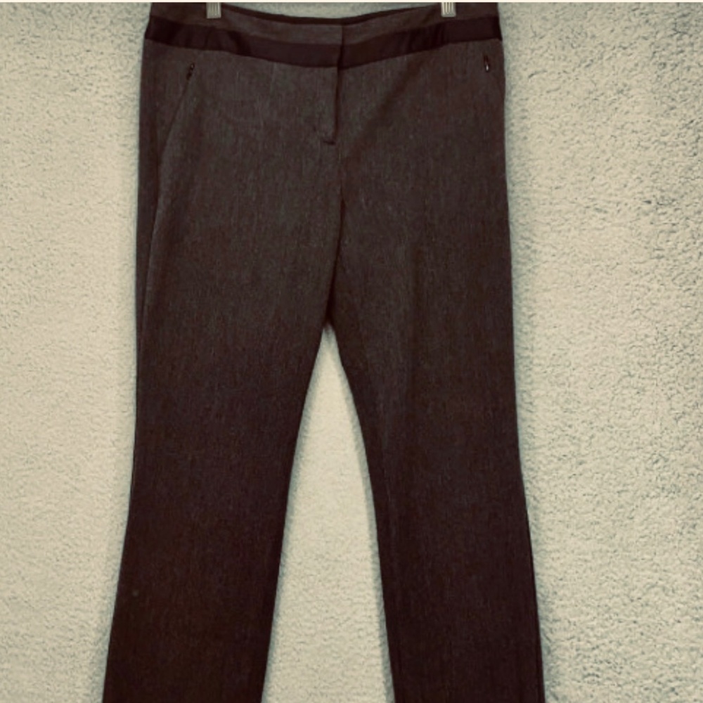 Express columnist dark gray 14 R with black stripe at waist Size 14 Regular